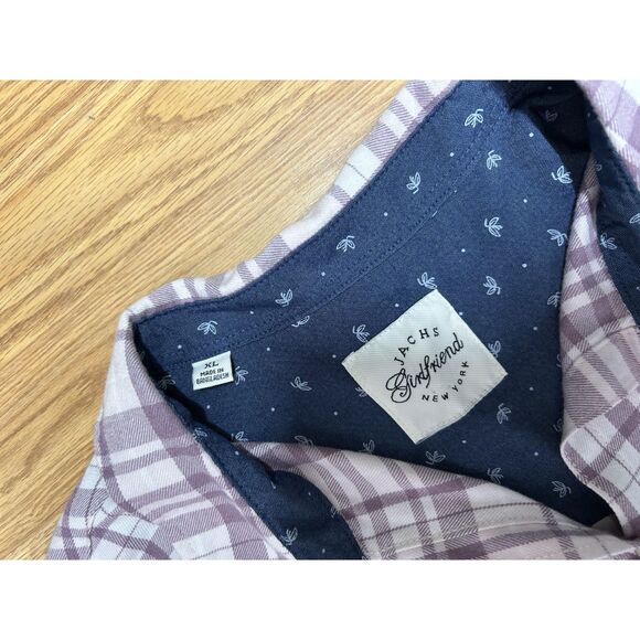 XL - Jach's Girlfriend -Women's Super Soft Feel Flannel Shirt - pink - Picture 2 of 8